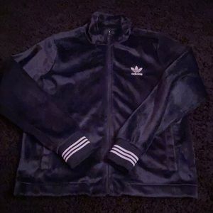 Fur Adidas jacket in Navy blue
